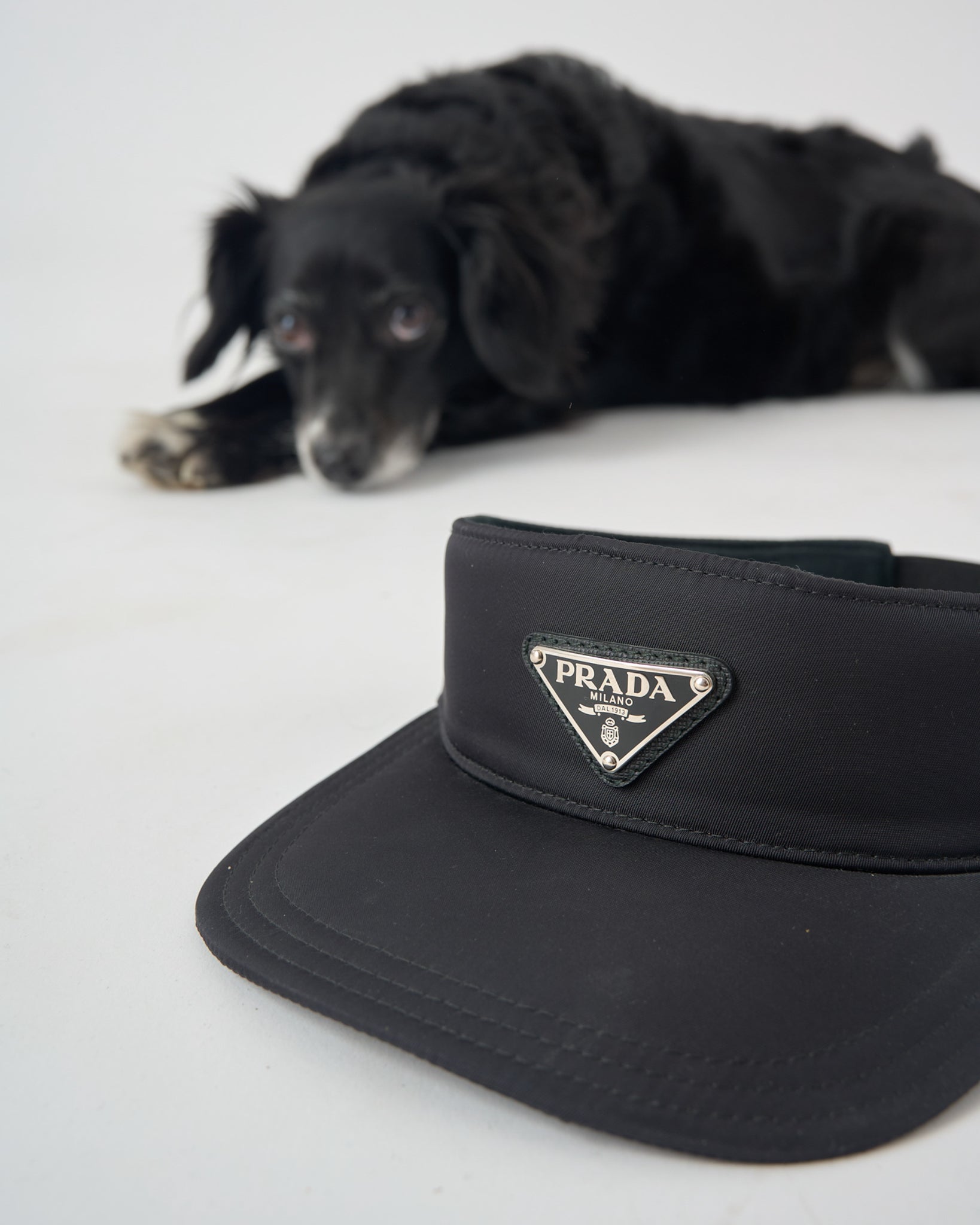 Prada black cap hot sale