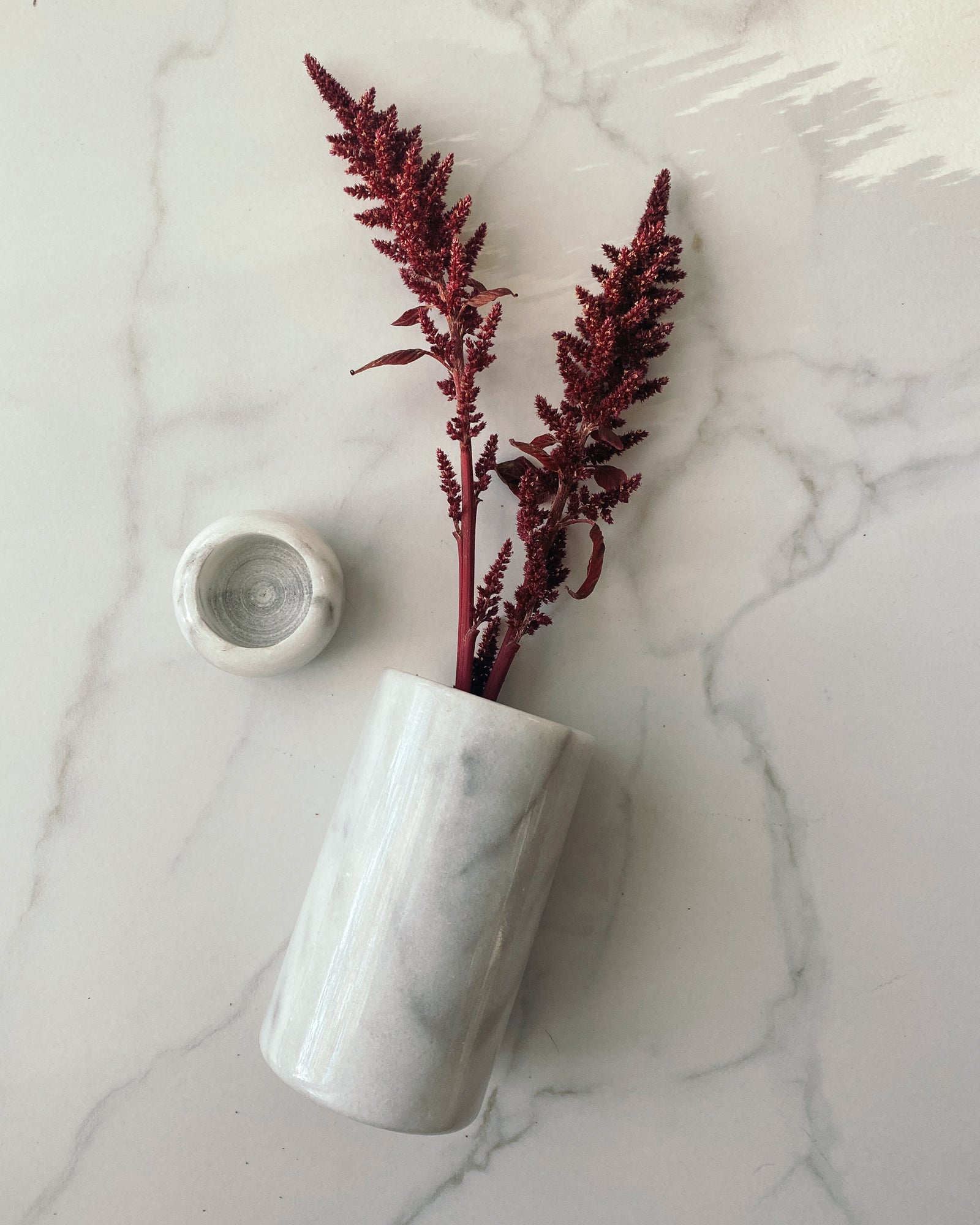 Marmor Vase mit Kerzenhalter – Some Souvenirs