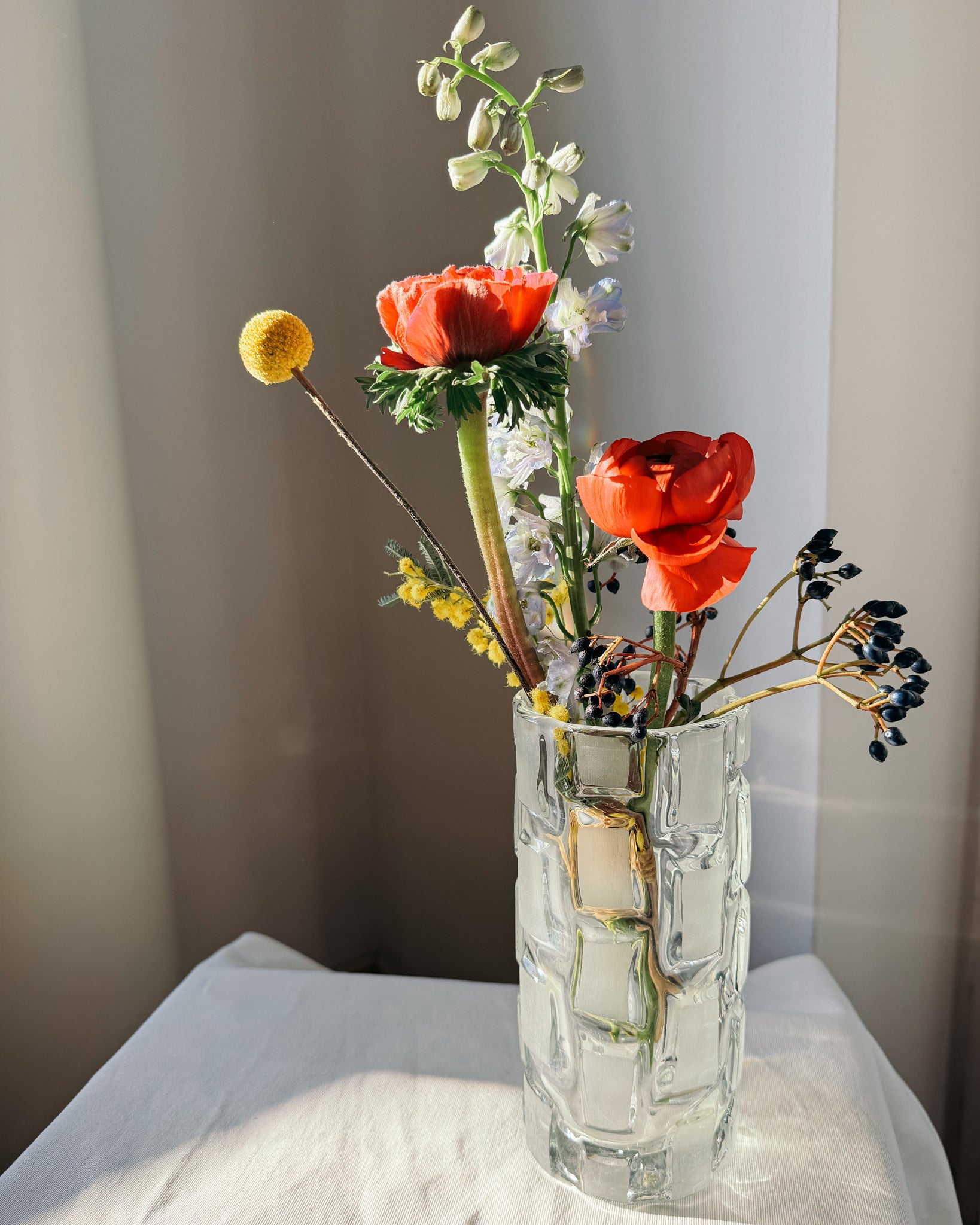 Vase aus Glas