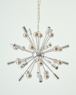 silberne Sputnik Lampe