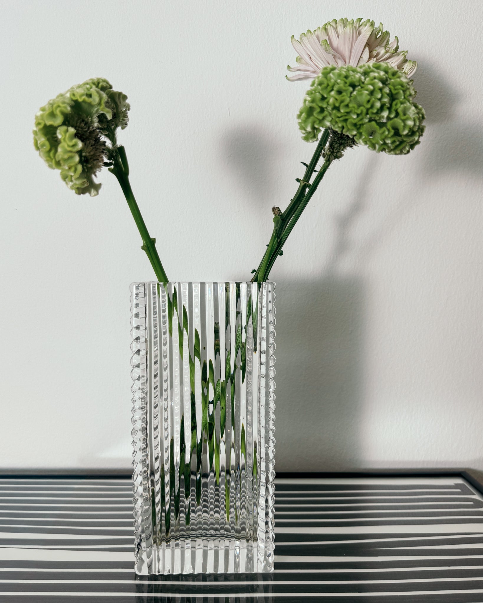 Vintage Vase aus Glas