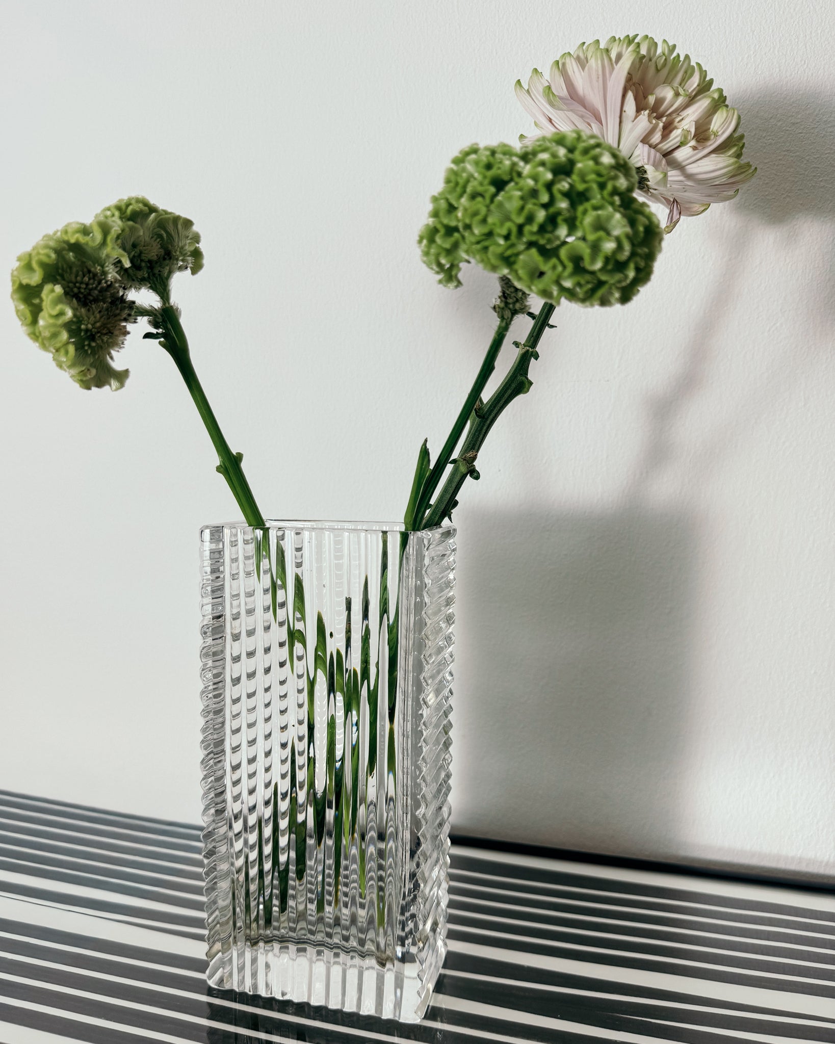 Vintage Vase aus Glas