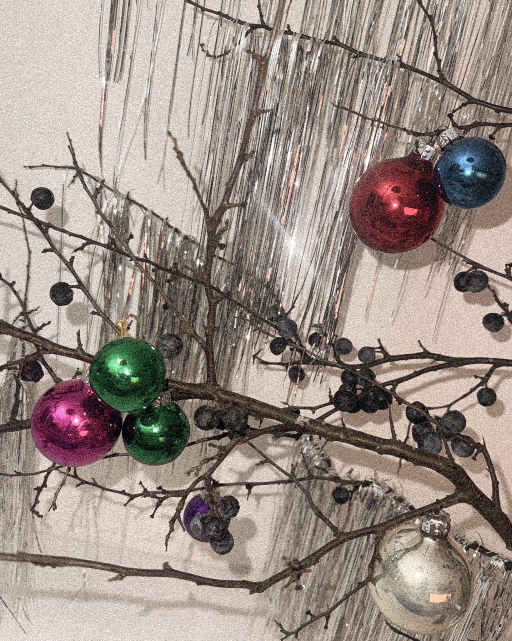 vintage Weihnachtbaum Kugeln