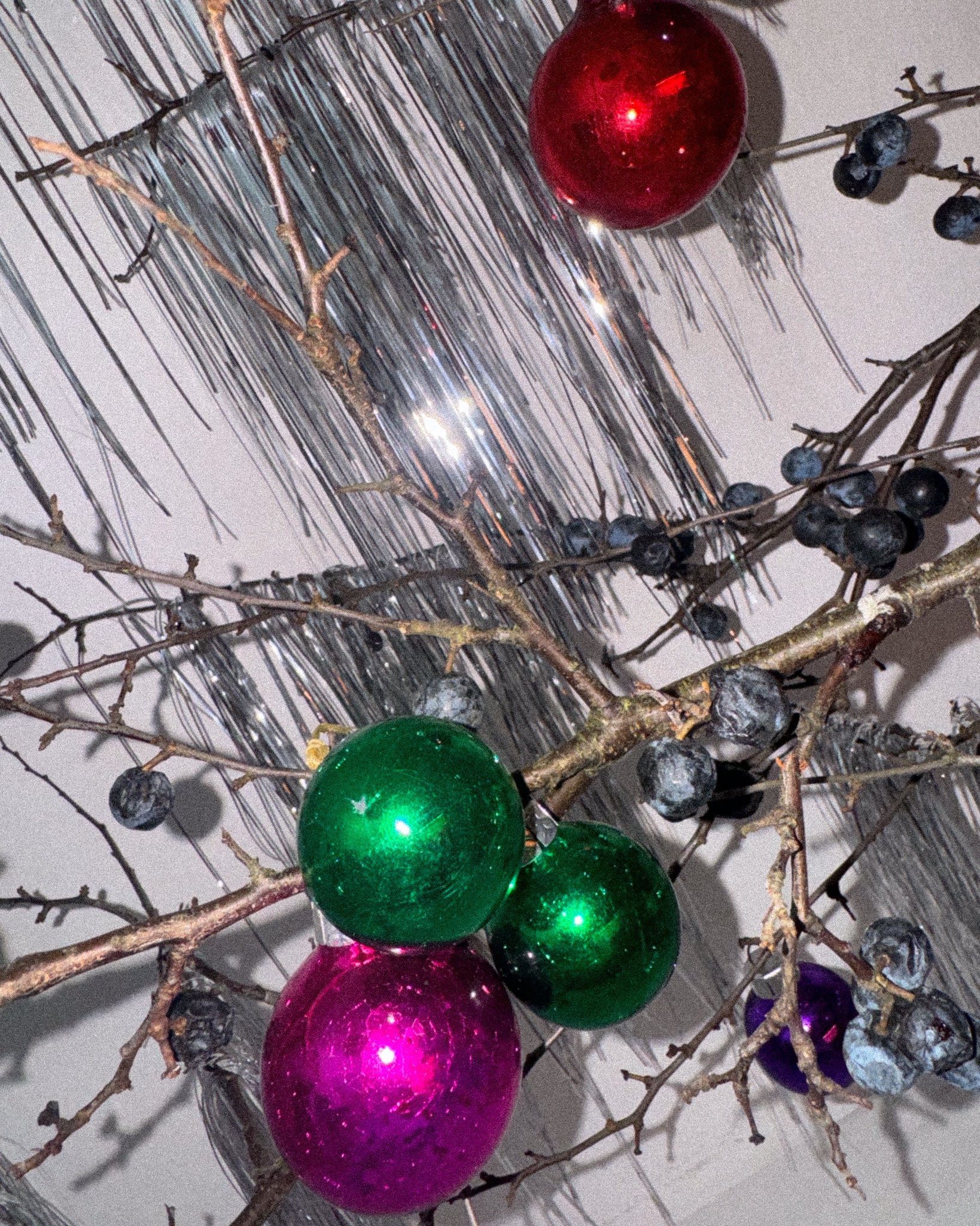 vintage Weihnachtbaum Kugeln