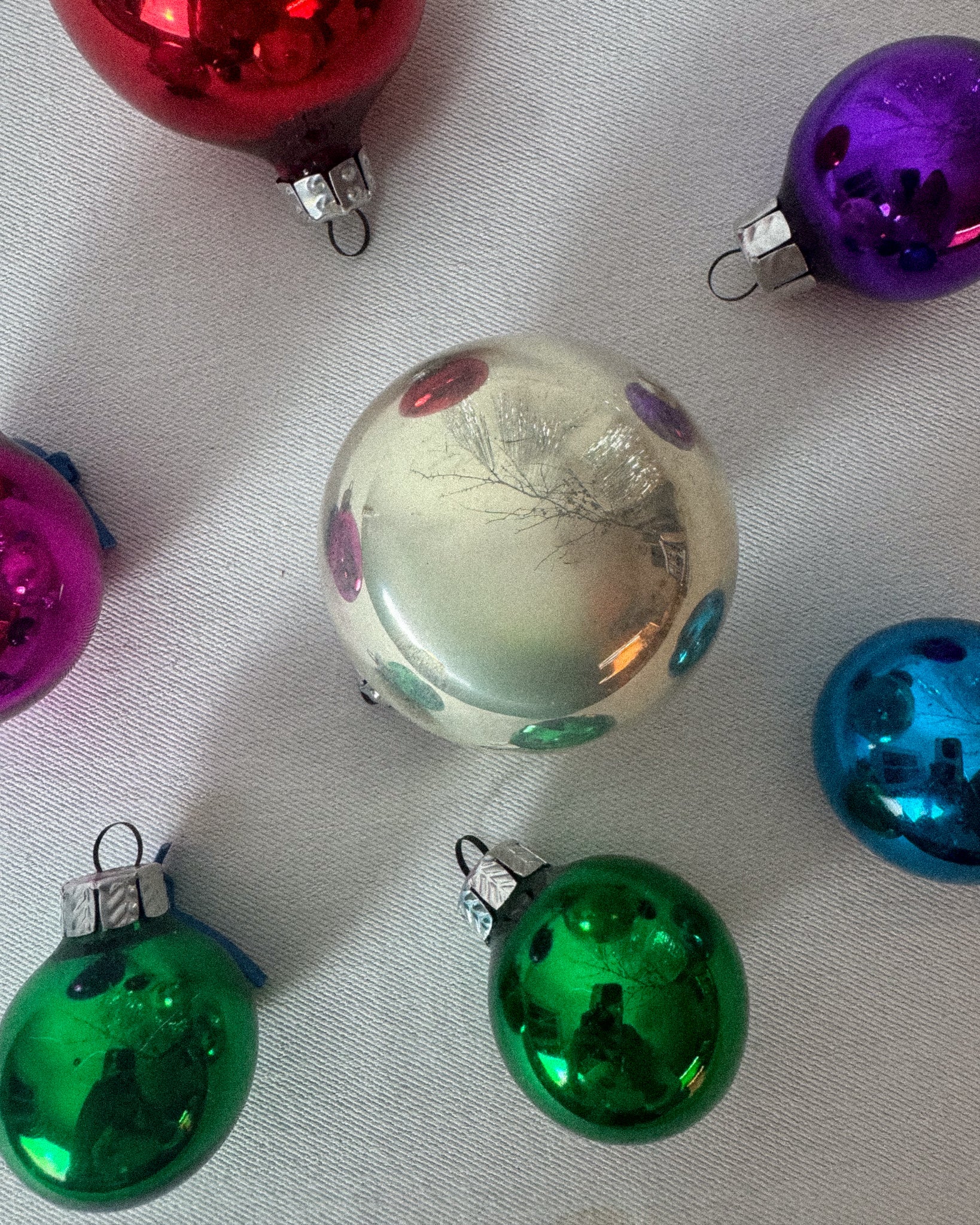 vintage Weihnachtbaum Kugeln