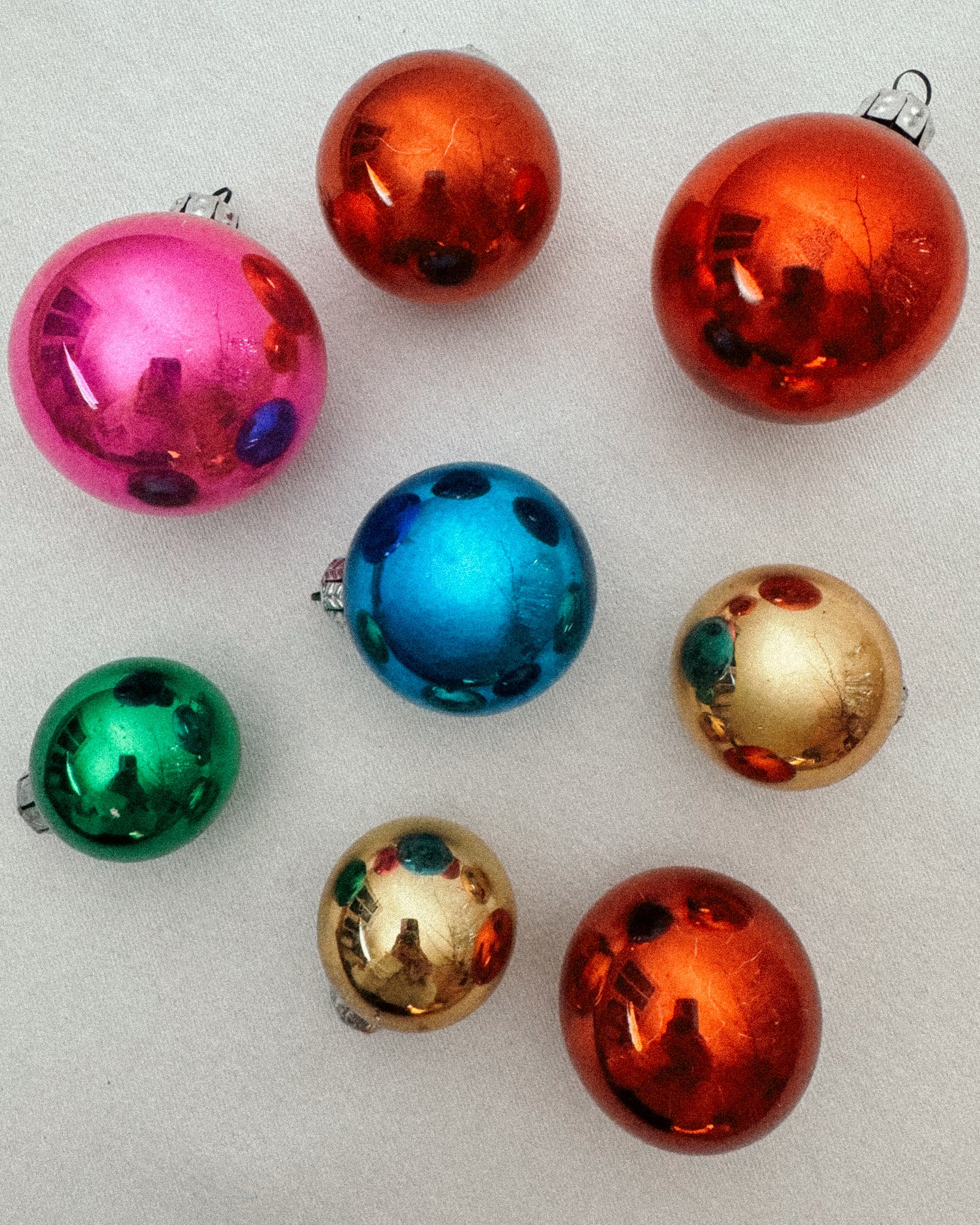 vintage Weihnachtbaum Kugeln