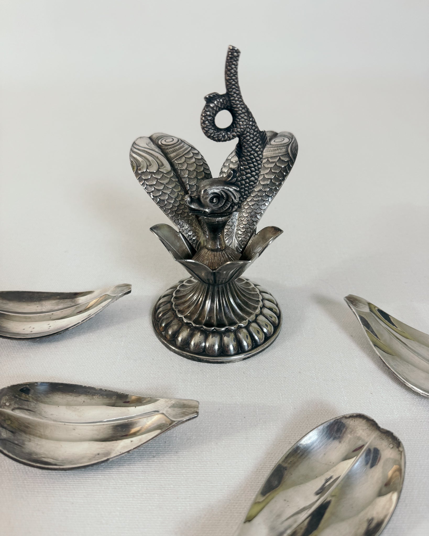 Vintage Fisch Aschenbecher mit herausnehmbaren Schalen