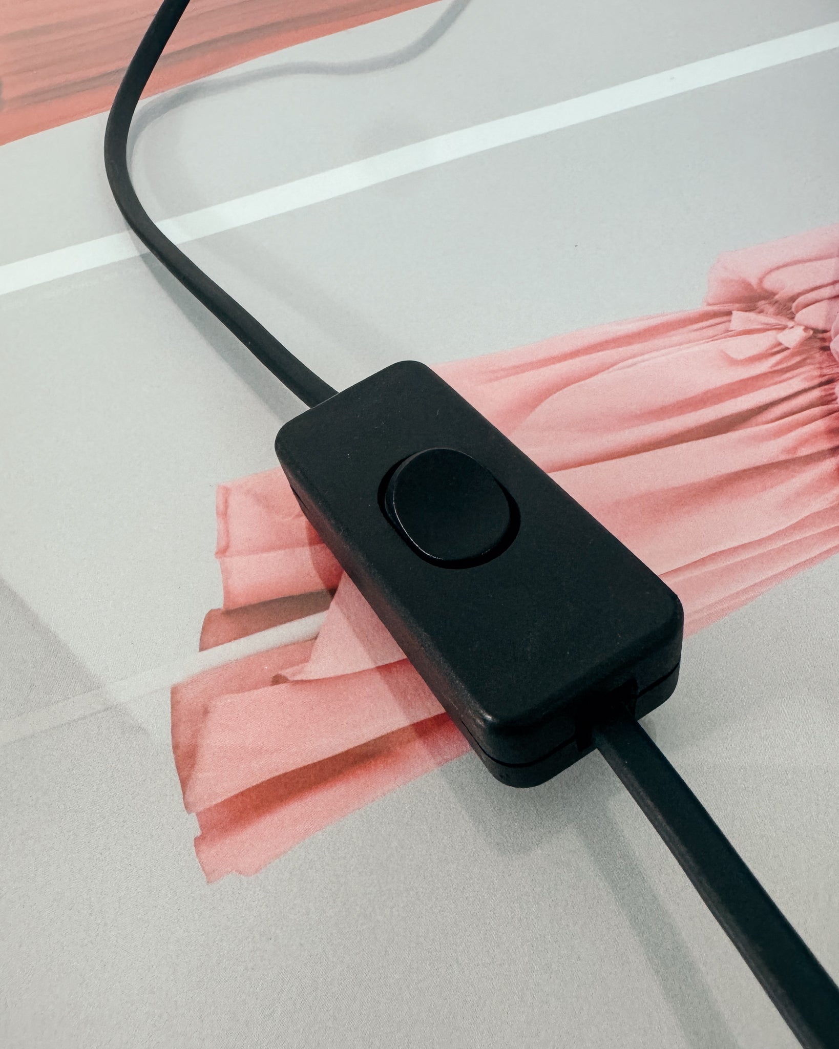 blaue vintage Muschel Lampe