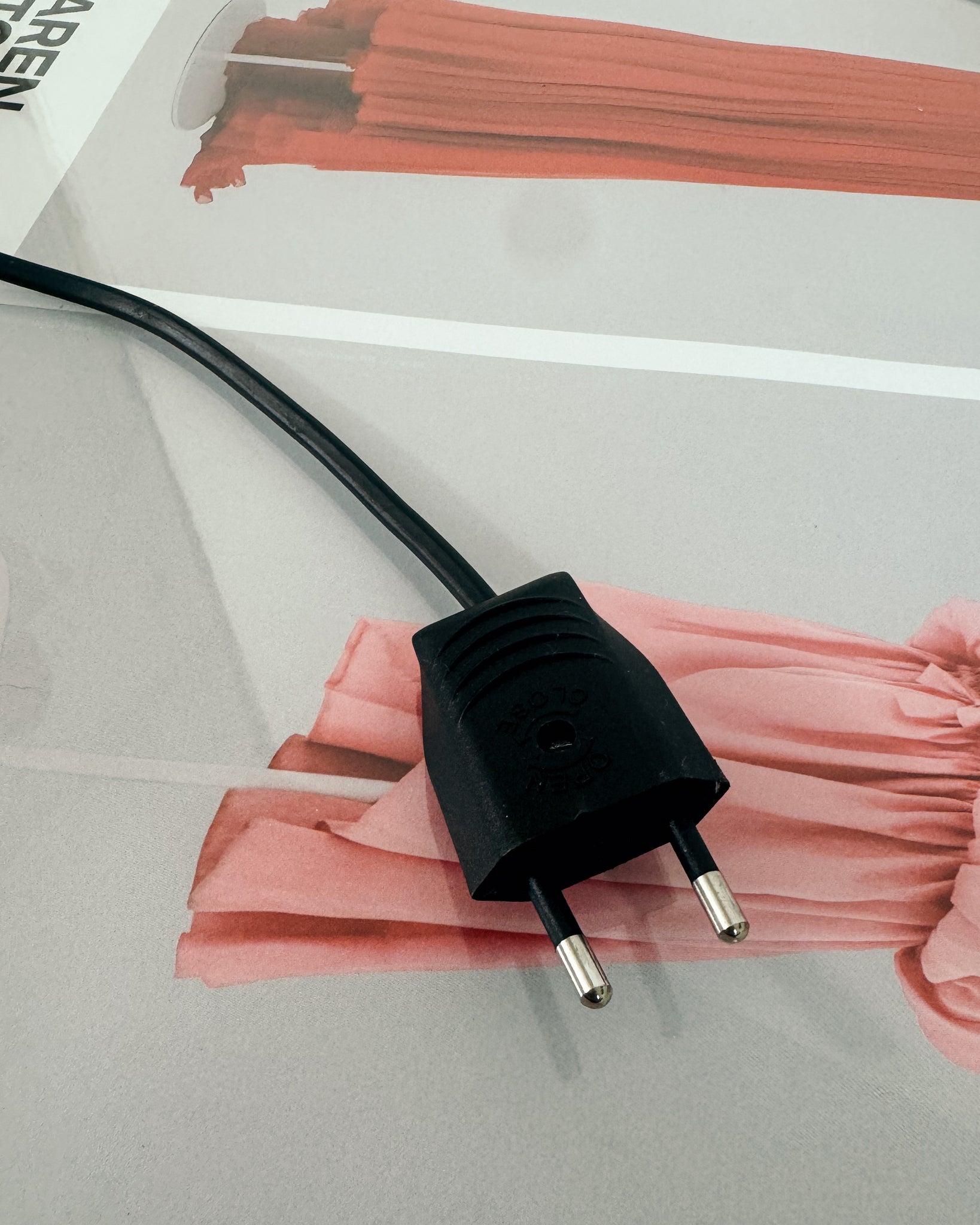 blaue vintage Muschel Lampe