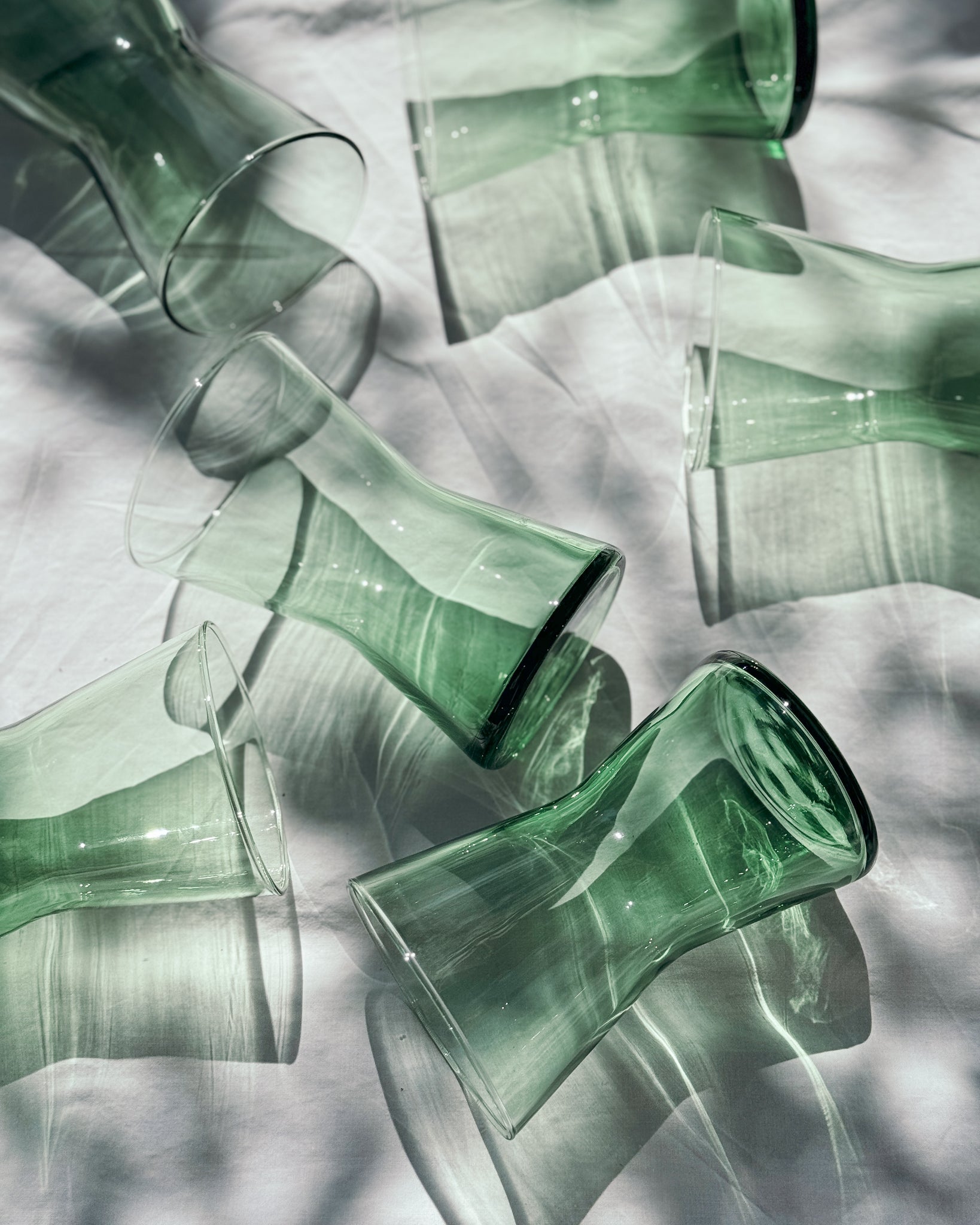 grüne Longdrink Gläser