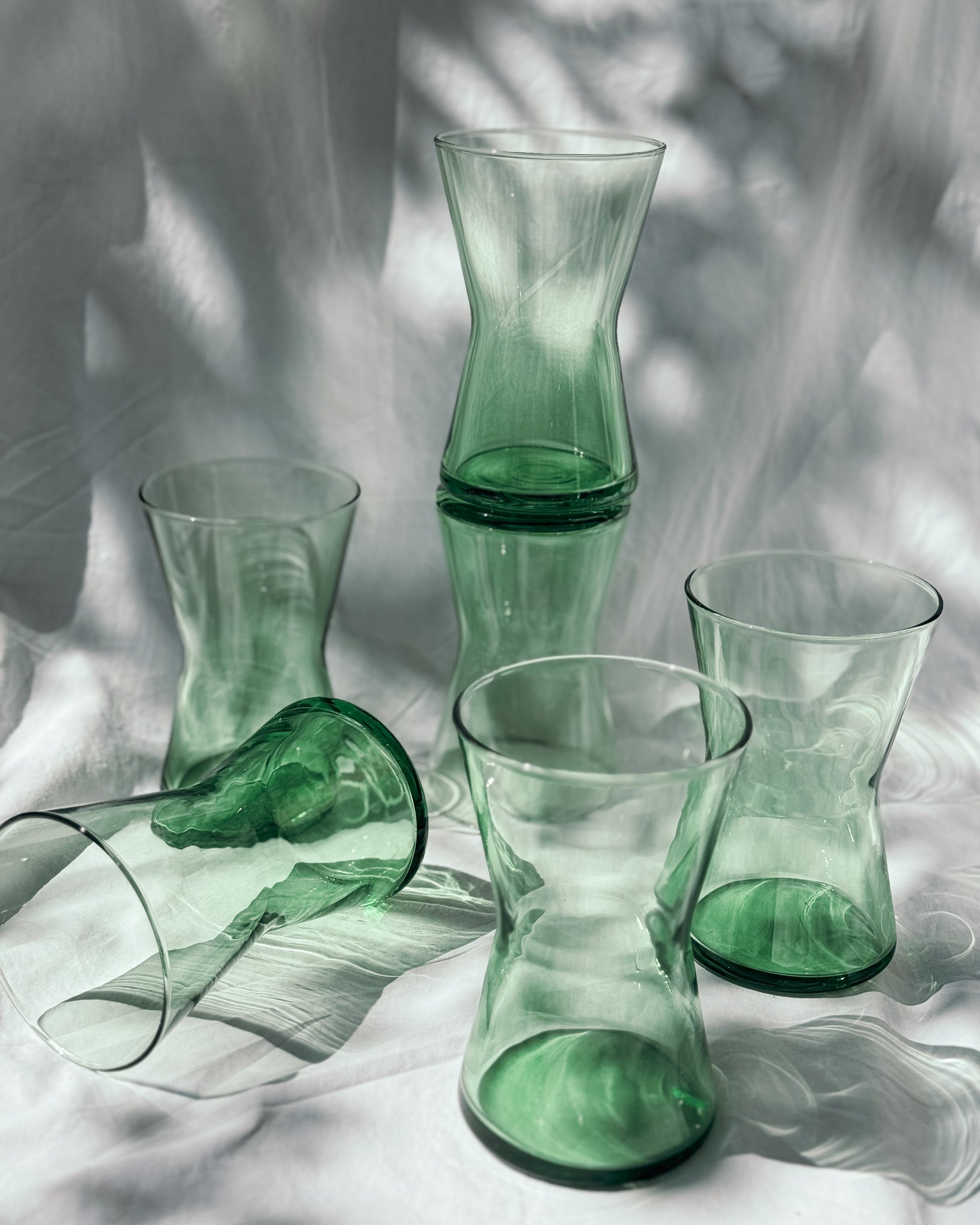 grüne Longdrink Gläser