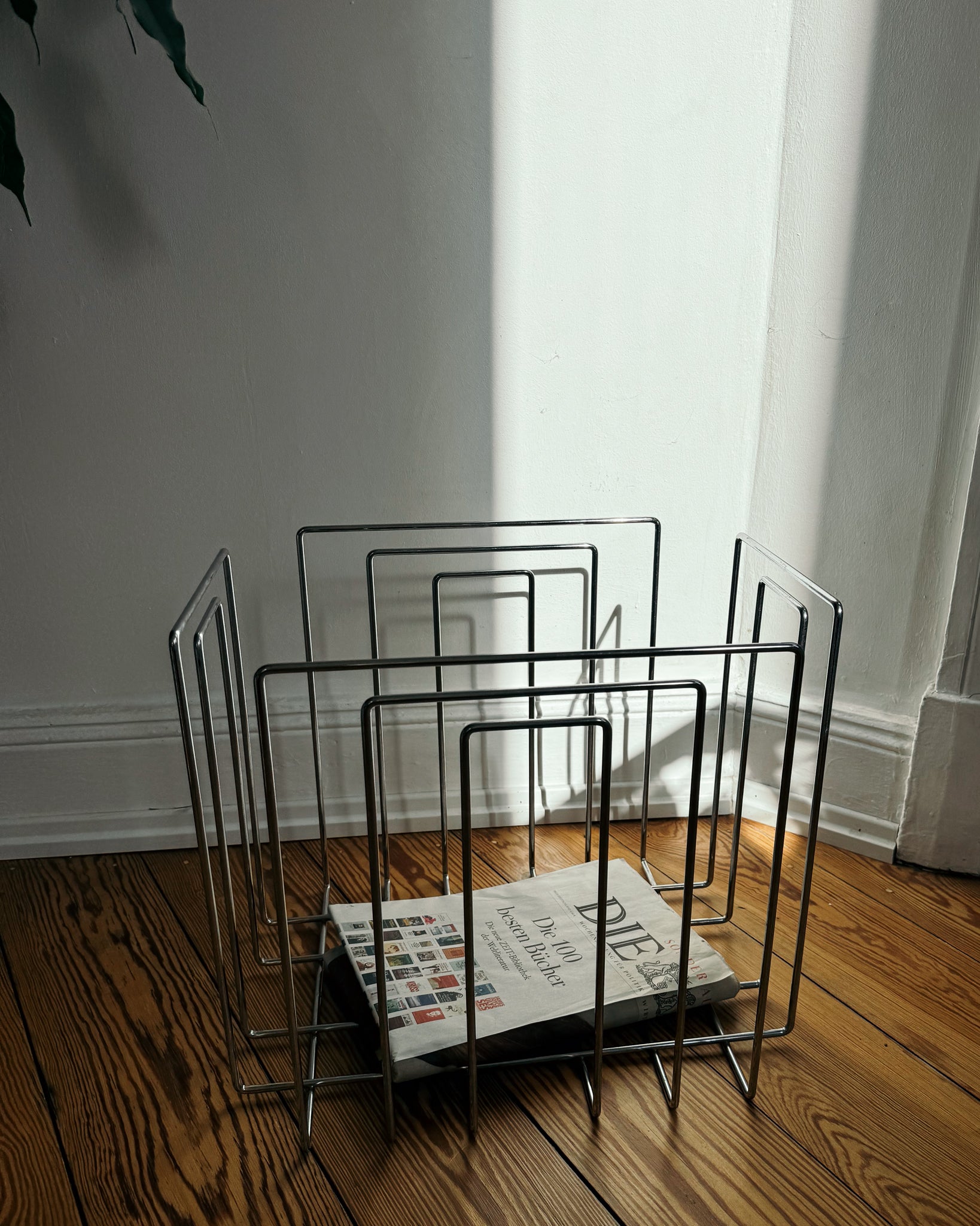 Chrome vintage Zeitungsständer