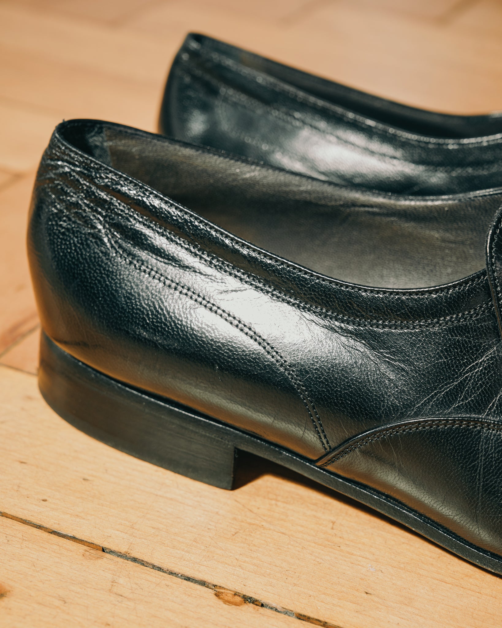 schwarze Bally Loafers aus Leder