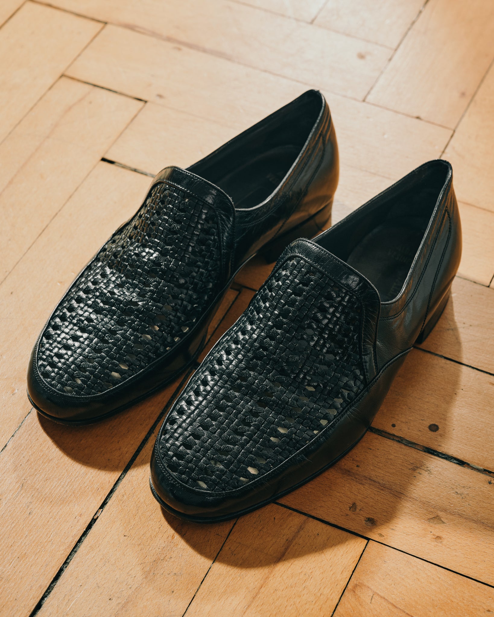 schwarze Bally Loafers aus Leder