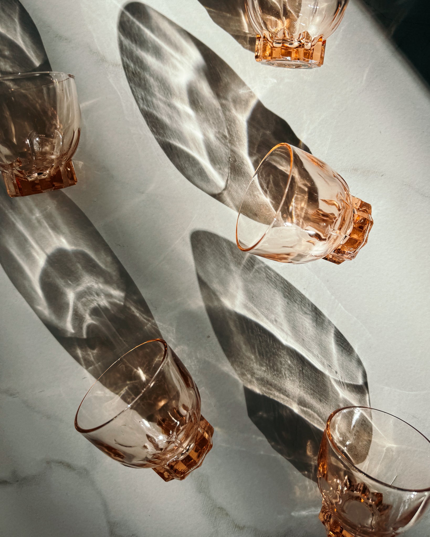 5 vintage Schnapsgläser