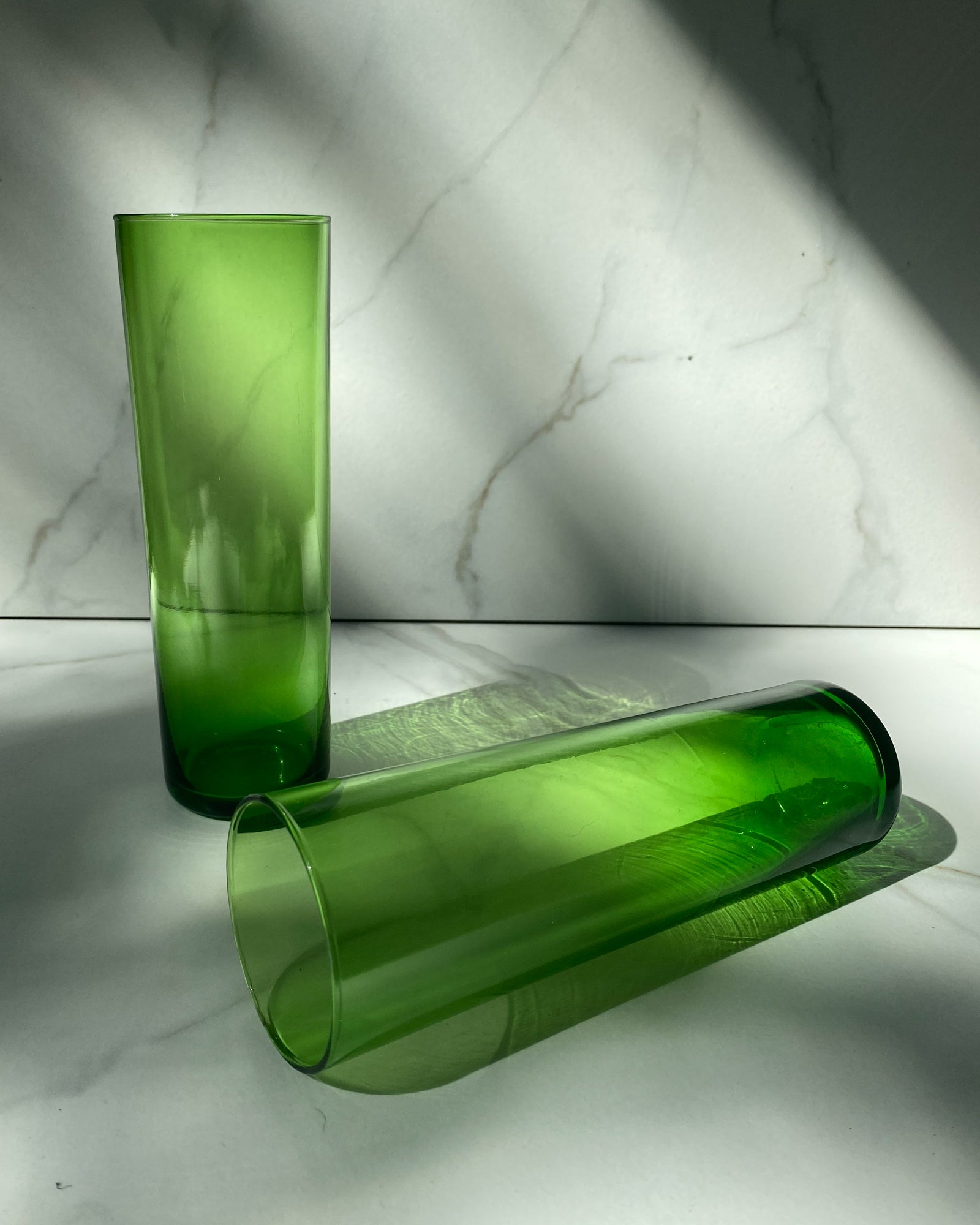 Grüne Longdrink Gläser