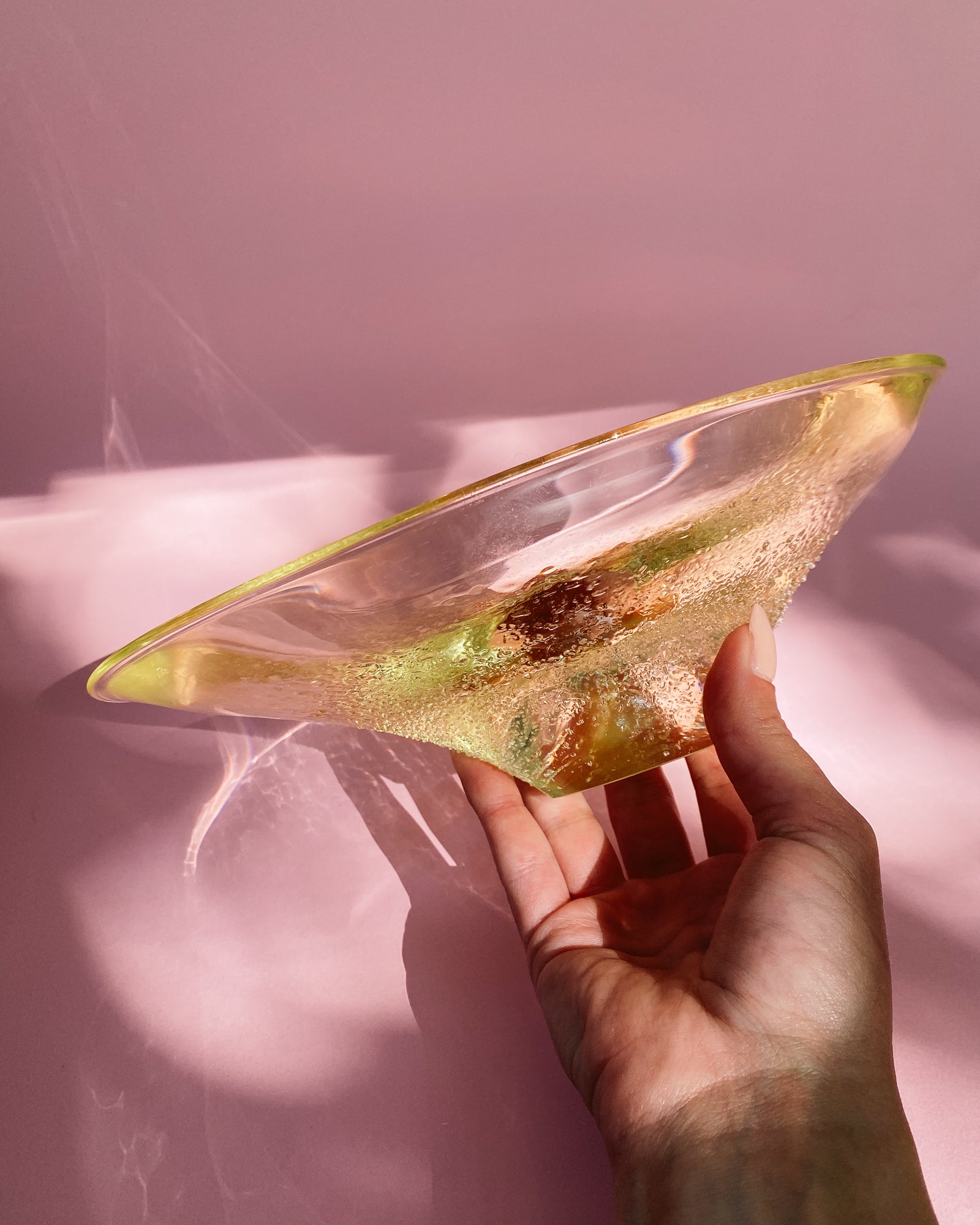Mundgeblasene Glas Schale