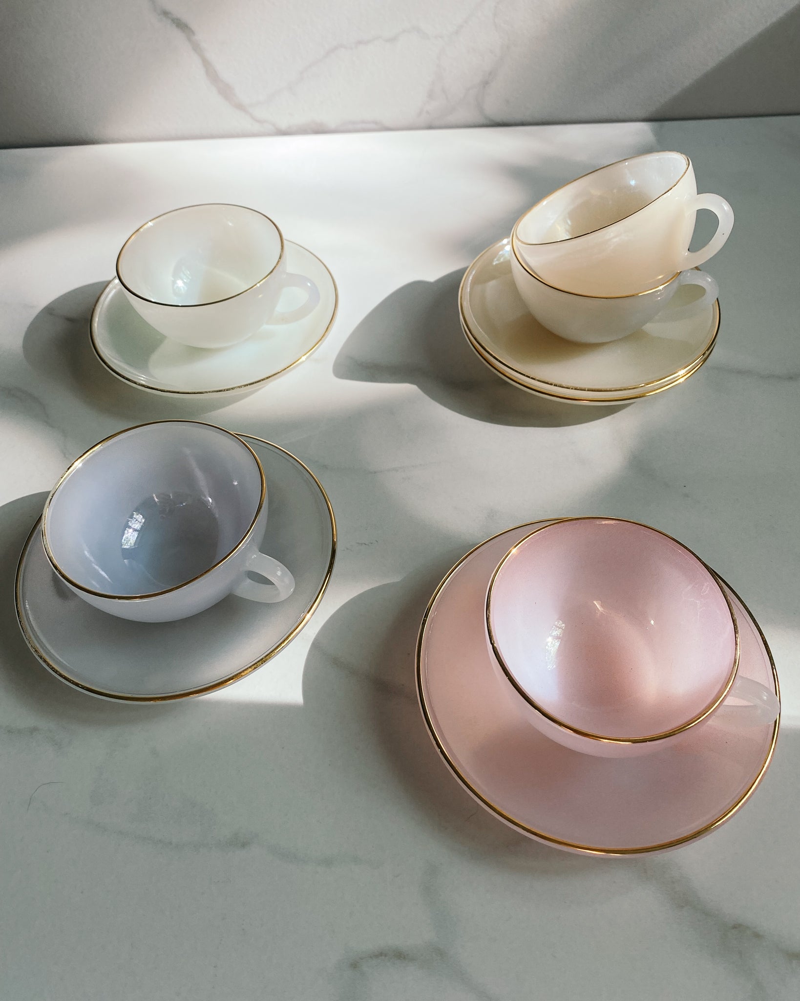 pastellfarbenes Espressotassen Set