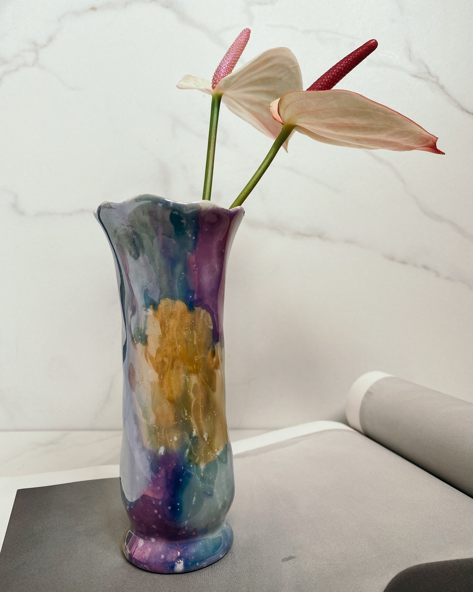 Perlmutt Vase