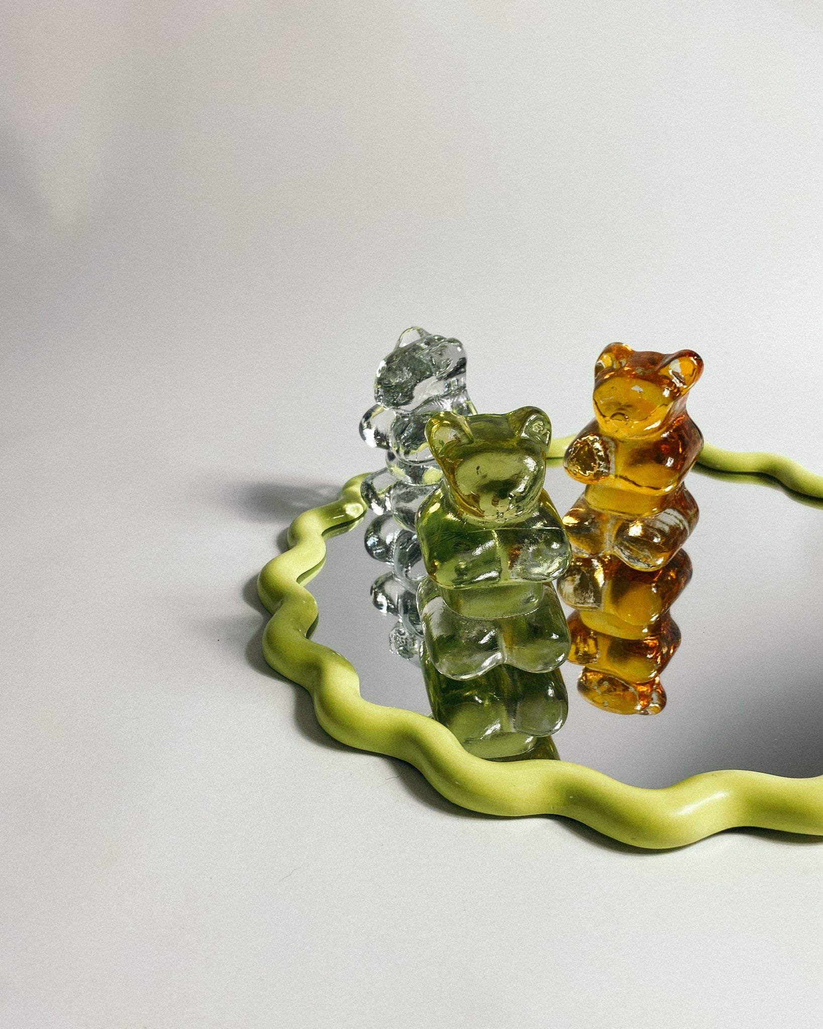Bärchen Buchstützen aus Glas