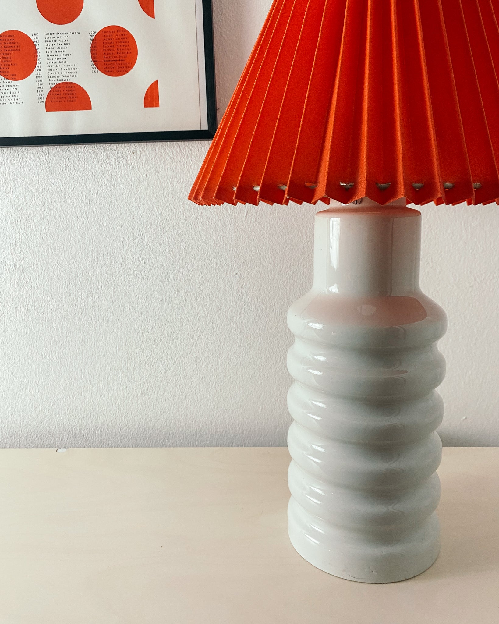 rote Porzellan Lampe