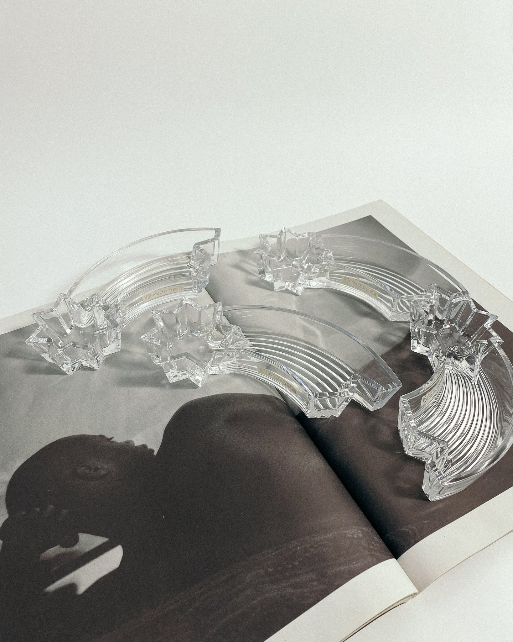 Adventskranz aus Kristallglas