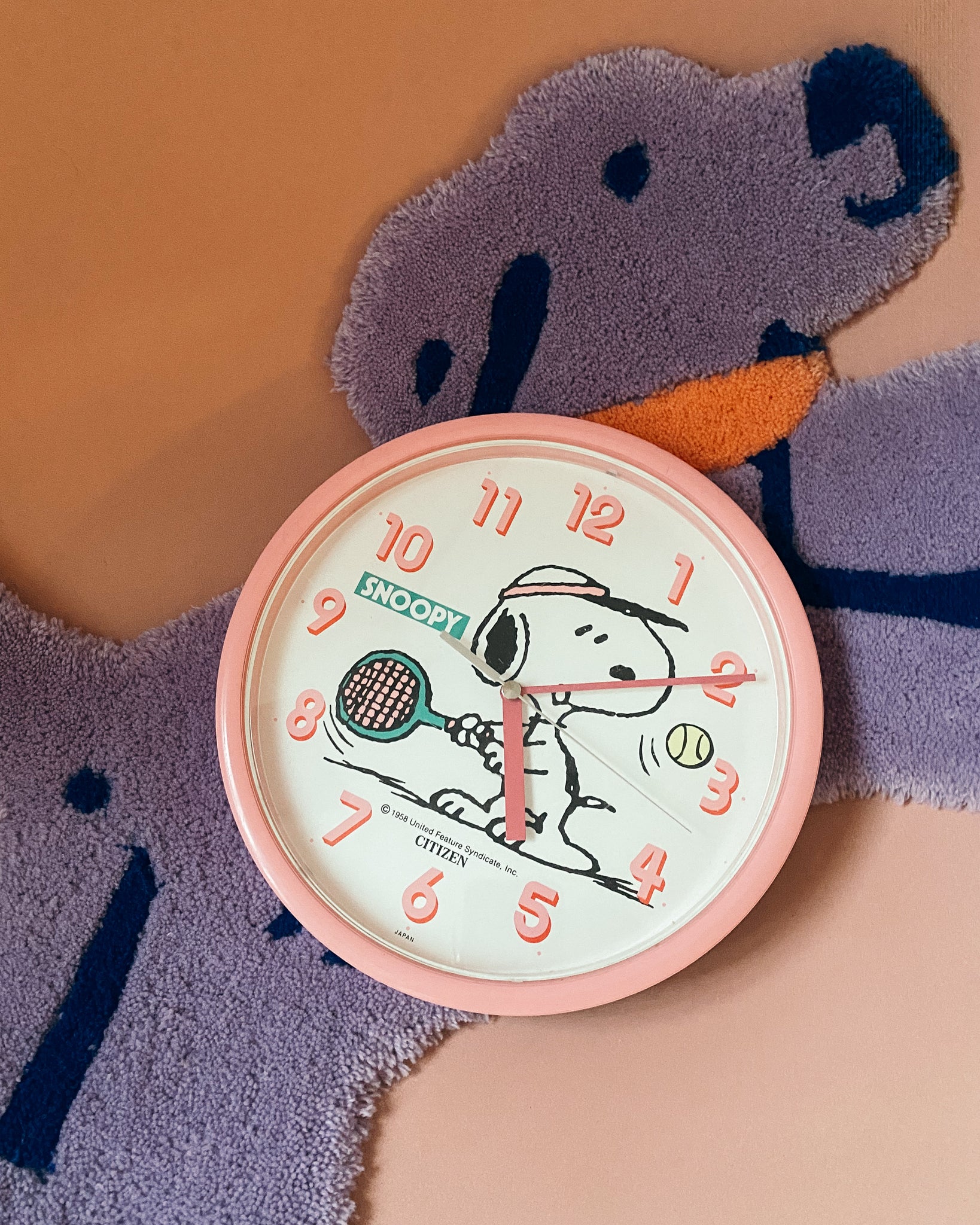 vintage Snoopy Wanduhr