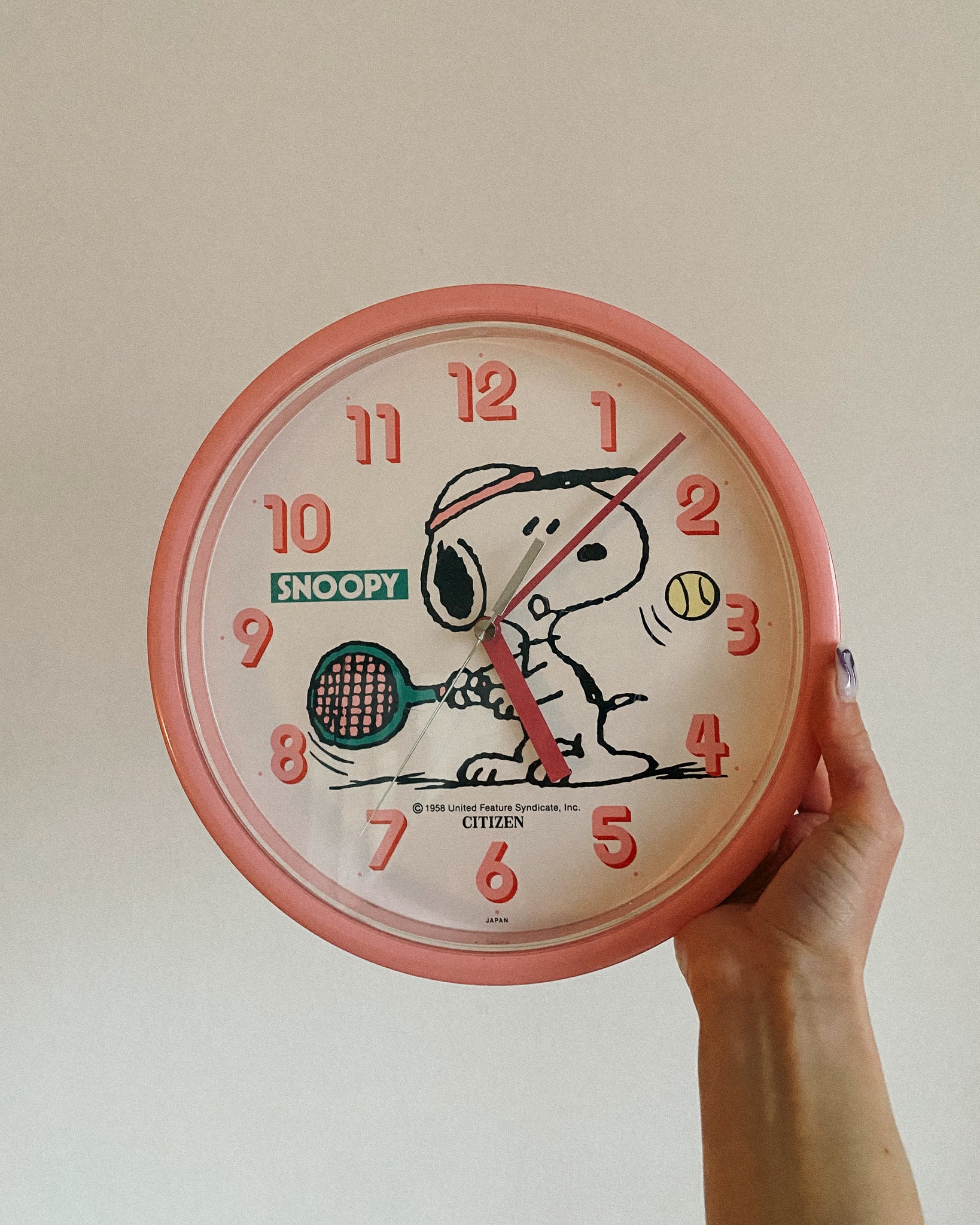 vintage Snoopy Wanduhr